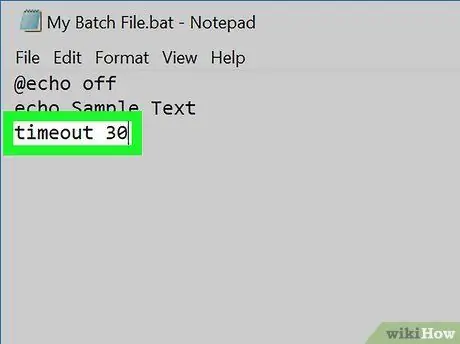 Ipaantala ang isang Batch File Hakbang 6