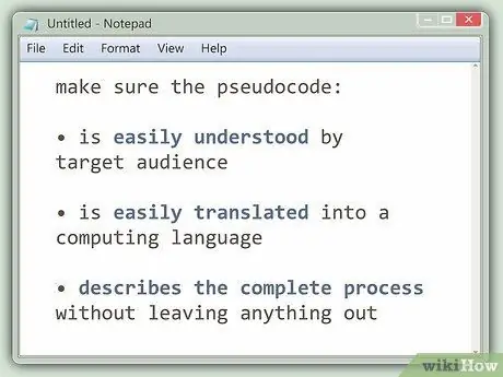 Schrijf pseudocode Stap 15