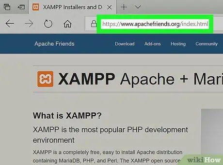 Namestite XAMPP za Windows 1. korak