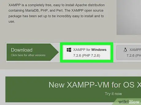 Instalējiet XAMPP operētājsistēmai Windows 2. darbība