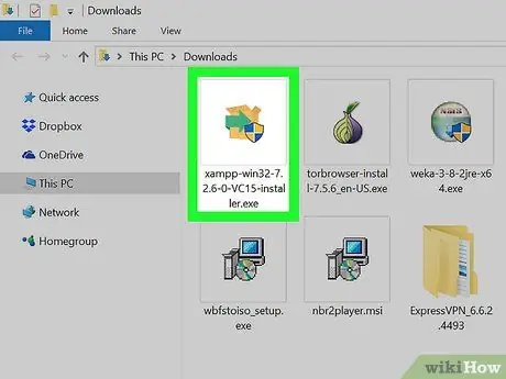 Instalējiet XAMPP operētājsistēmai Windows 3. darbība