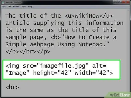 Tetapkan Lebar dan Tinggi Imej Menggunakan HTML Langkah 2