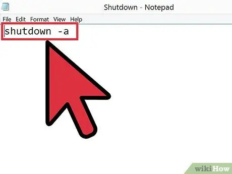 Mematikan Komputer Menggunakan Notepad Langkah 5