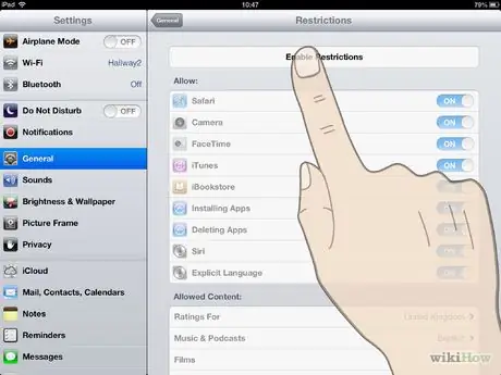 Block Websites on an iPad Step 3