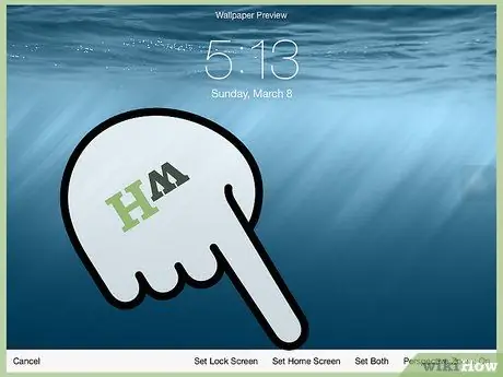 Mengubah Latar Belakang Layar Utama di iPad Langkah 5