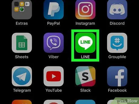 Brisanje kontakata aplikacije LINE na iPhoneu ili iPadu Korak 1