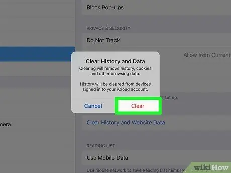 Очистить историю на iPad Шаг 4