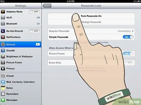 Legen Sie einen Passcode auf dem iPad fest Schritt 2