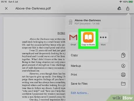 Leer archivos PDF en un iPad Paso 5