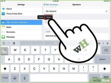 Mengubah Tanda Tangan Email di iPad Langkah 21