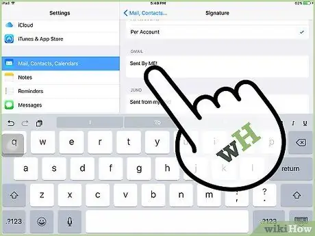 Cambiar la firma de correo electrónico en un iPad Paso 22