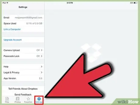 استخدم Dropbox على iPad الخطوة 7