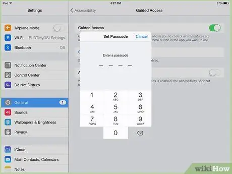 Utilitzeu l'accés guiat per desactivar les parts d'una pantalla de l'iPad. Pas 5