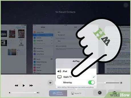 מראה מאייפד ל- Apple TV שלב 5