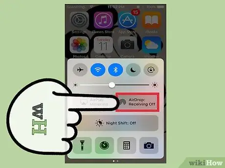 Az Airdrop használata iOS 10. lépésben