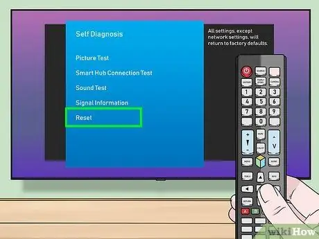 Resetujte televizor Samsung Krok 4