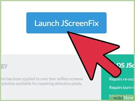 השתמש ב- JScreenFix להסרת צריבת מסך פלזמה בשלב 4