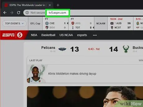 ESPN Online -ni 1 -bosqichda tomosha qiling