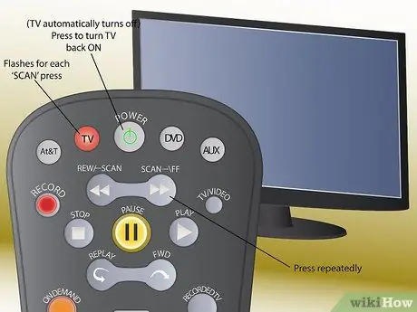 Programmer une télécommande At & T Uverse Étape 7