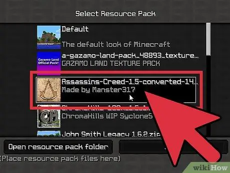 Installer les packs de ressources Minecraft Étape 12