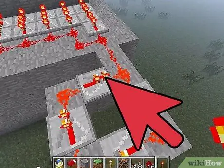 Hacer una lámpara de piedra roja en Minecraft paso 2