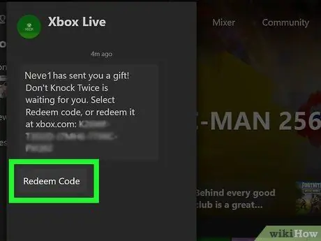 Získejte dárek pro Xbox One Krok 4