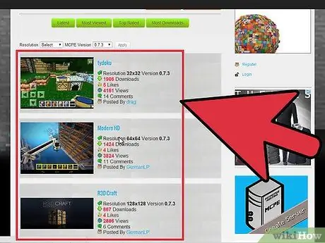 รับ Texture Packs สำหรับ Minecraft PE ขั้นตอนที่ 1