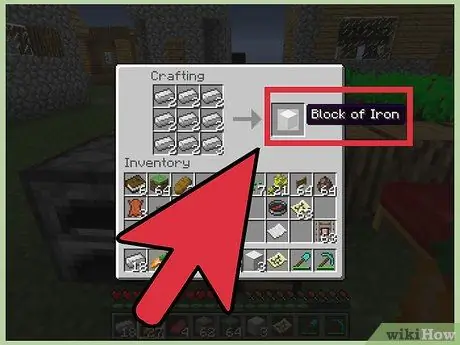 Make an Iron Golem in Minecraft Step 1