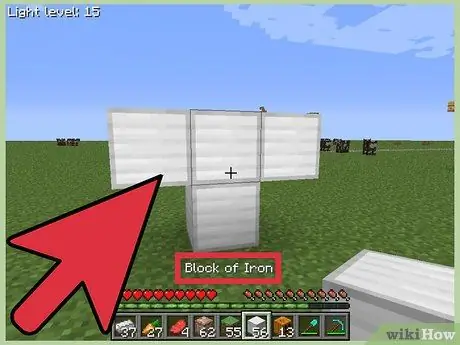 สร้าง Iron Golem ใน Minecraft ขั้นตอนที่ 4