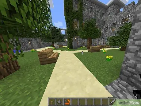 Maak 'n kasteel in Minecraft Stap 10