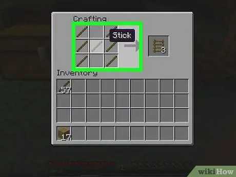 Vytvořte si žebřík v Minecraftu, krok 2