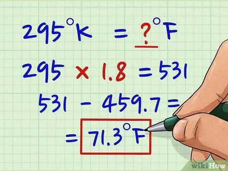 Mengkonversi Antara Fahrenheit, Celcius, dan Kelvin Langkah 17