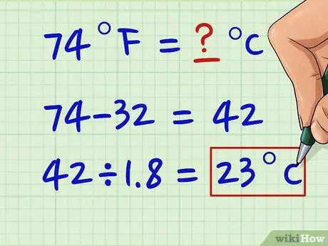 Mengkonversi Antara Fahrenheit, Celcius, dan Kelvin Langkah 3