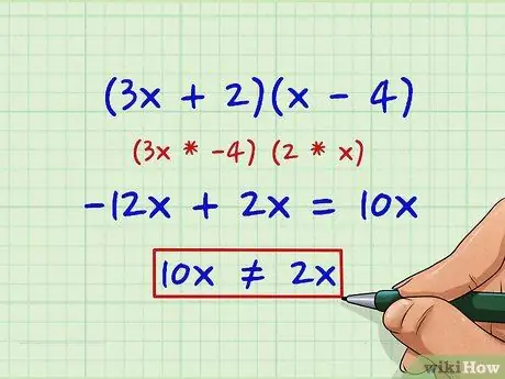 Factoriser les polynômes du deuxième degré (équations quadratiques) Étape 10