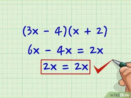 Factoriser les polynômes du deuxième degré (équations quadratiques) Étape 12