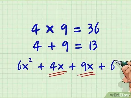 Factoriser les polynômes du deuxième degré (équations quadratiques) Étape 15