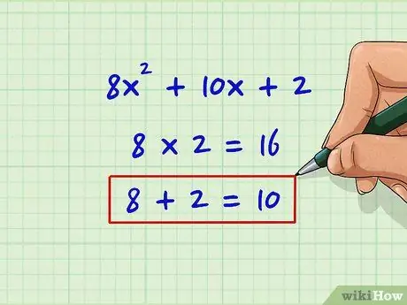 Factoriser les polynômes du deuxième degré (équations quadratiques) Étape 18