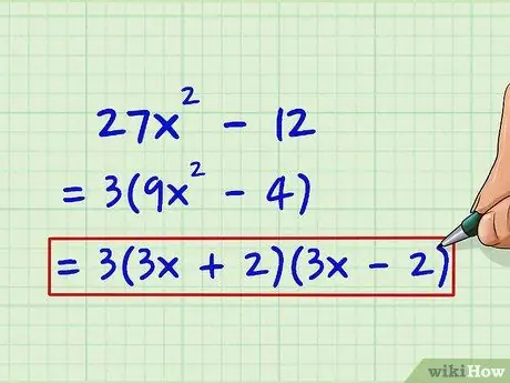 Fator de polinômios de segundo grau (equações quadráticas) Etapa 24