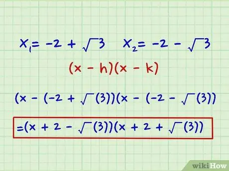 Faktor-Polynome zweiten Grades (quadratische Gleichungen) Schritt 27