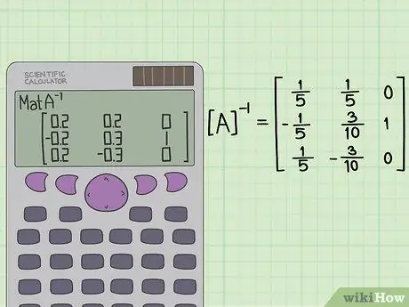 የ 3x3 ማትሪክስ ደረጃ 18 ተገላቢጦሽ ያግኙ