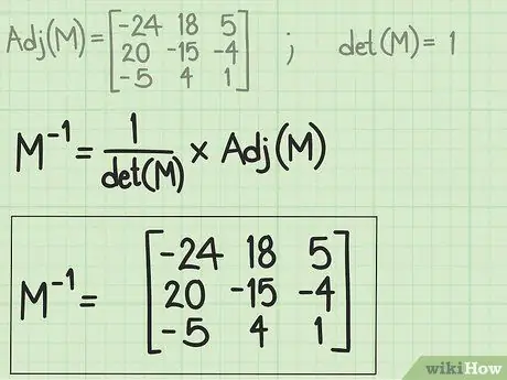 Найти обратную матрицу 3x3 Шаг 5