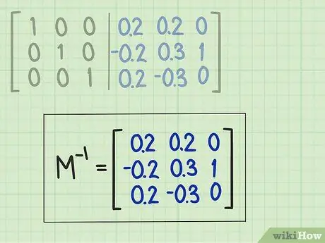 Finden Sie die Inverse einer 3x3-Matrix Schritt 9