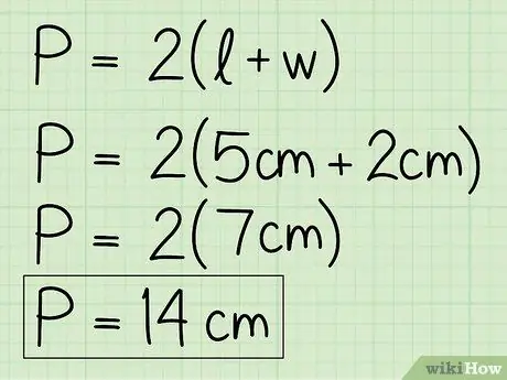 Cerqueu l’àrea i el perímetre d’un rectangle Pas 8