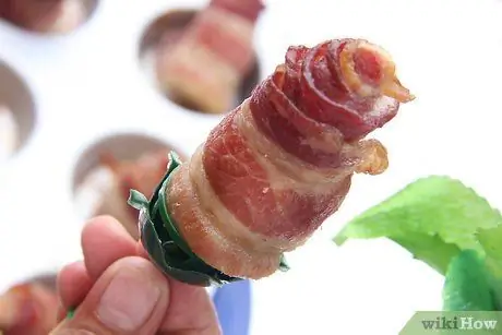 Bacon Roses maken Stap 10