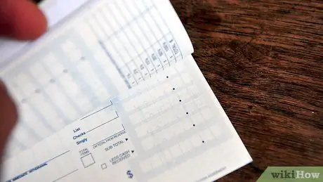 Fill out a Checking Deposit Slip Step 1