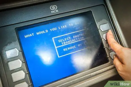 Withdraw Cash from an Automated Teller Machine Step 11