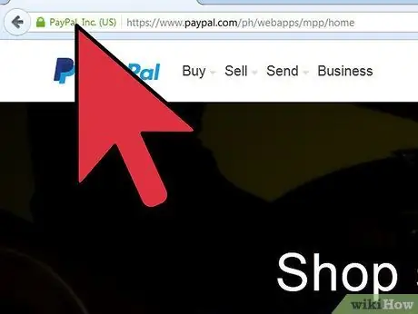 أضف حساب توفير إلى PayPal الخطوة 1