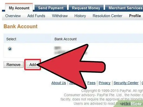 เพิ่มบัญชีออมทรัพย์ใน PayPal ขั้นตอนที่ 6