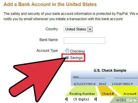 Add a Savings Account to PayPal Step 7
