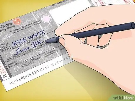 Fill Out a Moneygram Money Order Step 2